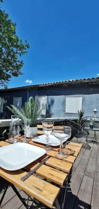 #New#Terrasse Sud Ouest#Pied De La Cite #1 Leilighet Carcassonne Eksteriør bilde